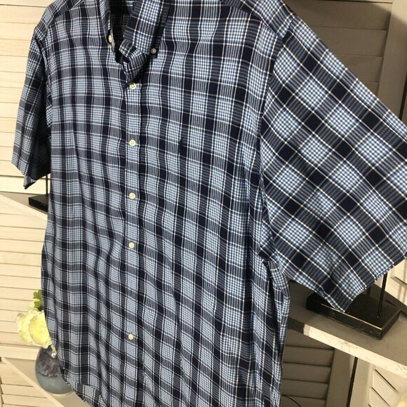 Ralph Lauren Blake Button Down Shirt Blue Plaid XL - Picture 4 of 7